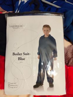 Blue Boiler Suit Kids Costume