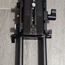 SMALLRIG Camera Base Plate w/15mm LWS Rod Rail Clamp, V mount Battery Plate 