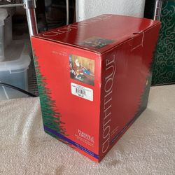 Clothtique Possible Dreams Christmas Figurine Santa Painting Sled #713440  