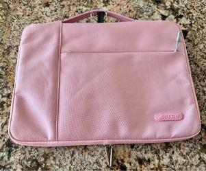 Mosiso Laptop Sleeve 14.5 x 10 inches water-repellent polyester with handle zippered pockets