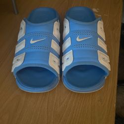 Size 12 Nike Air More Uptempo Slide Slipper "University Blue"