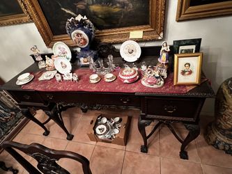 Antique Solid Mahagony wood Buffet Table - $450