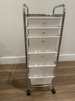 6-drawer rolling organizer