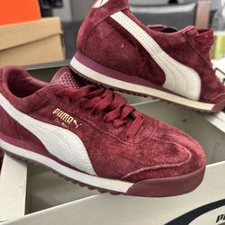 Puma - Roma Pigskin Ruby Wine Woman’s Shoes Size 6