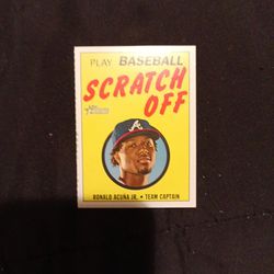 2020 Topps Heritage Play Baseball Scratch Off Ronald Acuña Jr.
