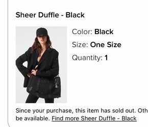 ALO Sheer duffle bag