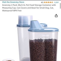 Pet Food Or Food Storage Containers 