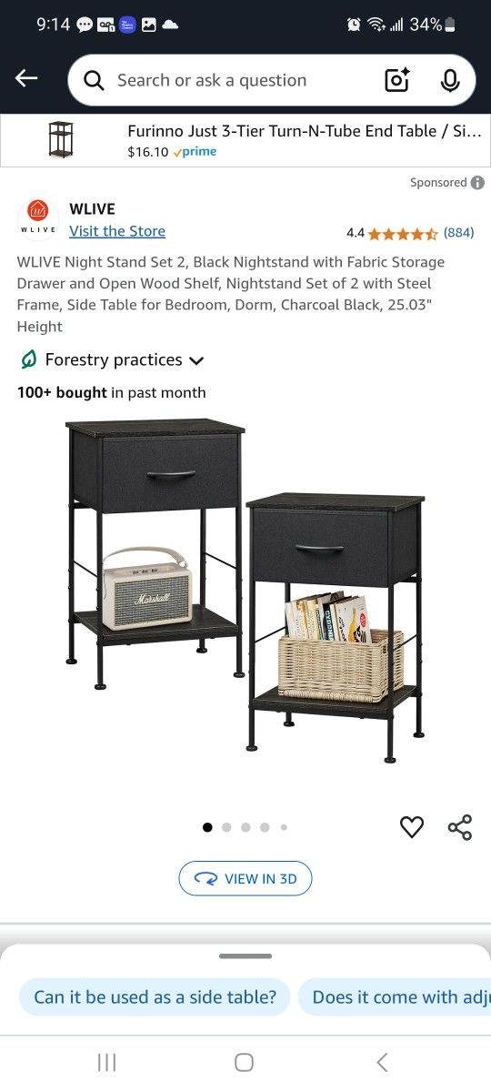 Night Stand Set