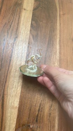 Adorable glass baby elephant