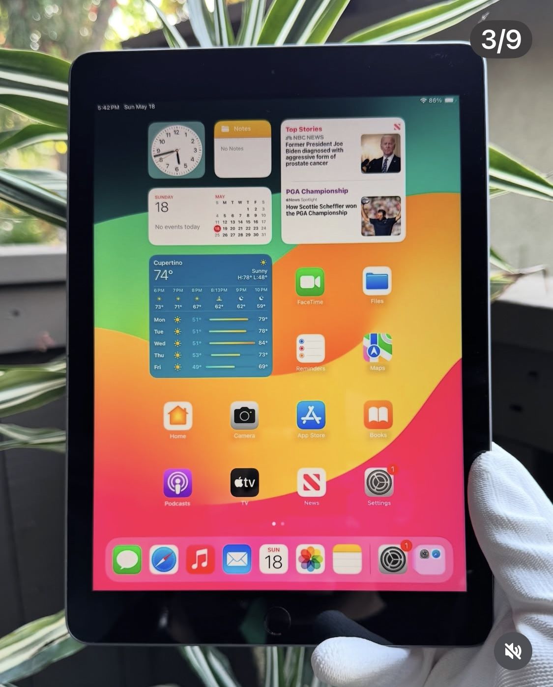 iPad 6th gen 128gb WiFi Like New
