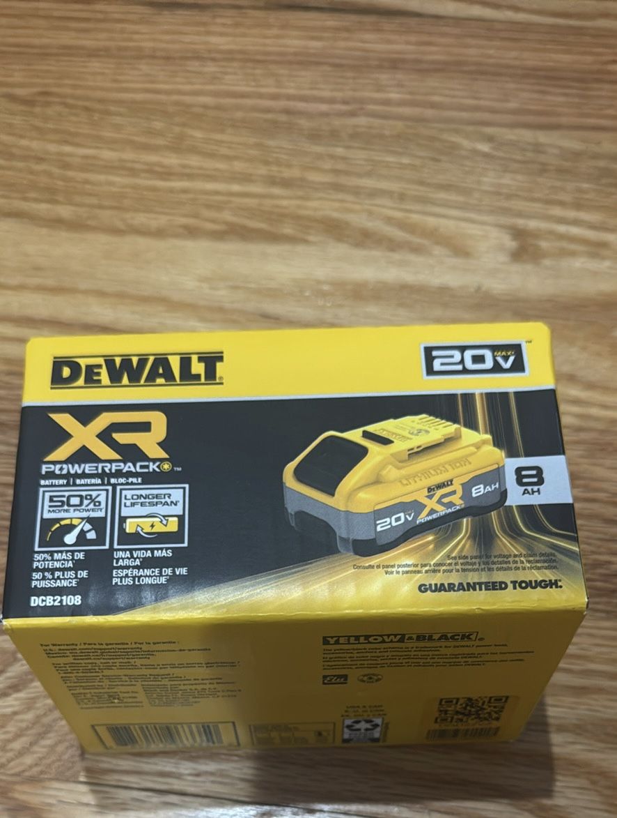 Dewalt 20V Max XR 8ah battery