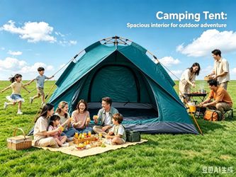 NEW 2-3 Person Automatic Pop-Up Camping Tent - Waterproof & Easy Setup