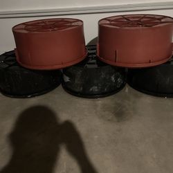 Empty Molasses Tubs 