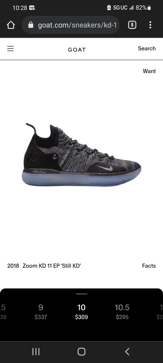 KD 11 Size 10 for Sale in Canyon Country, CA - OfferUp