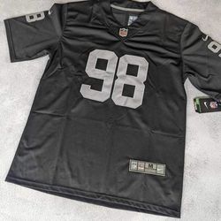 Raiders Black Jersey For Maxx Crosby #98 New With Tags Available All Sizes 