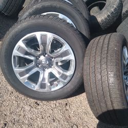 Dodge Ram 20" 6lug Rims Tires (4)