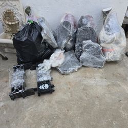 🎃 Halloween Yard Decor Lot – Tombstones, Skeletons, Mummies, Gates