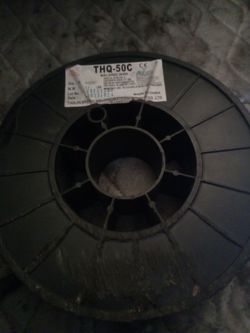 A roll of copper welding
