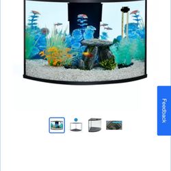 TopFin Fish Tank triangle- 6 gallons (glass)
