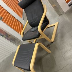 $90  IKEA Poang Armchair with Foot Rest