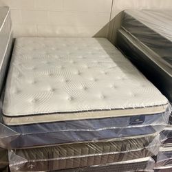 Queen Size Mattress Serta Perfect Sleeper FIRM Pillow Top 16” Inches Thick New From Factory Same Day Delivery Available 