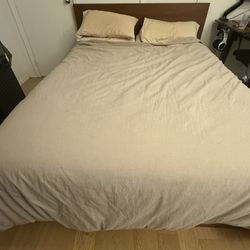 IKEA MALM BED QUEEN (with or without Mattress)