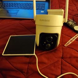 Curisee  360 Camera Color Night Vision And Solar Powerd