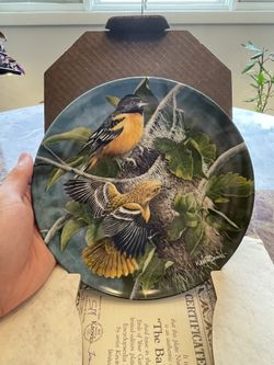 Vintage Collector’s Plate - “The Baltimore Oriole” 1985