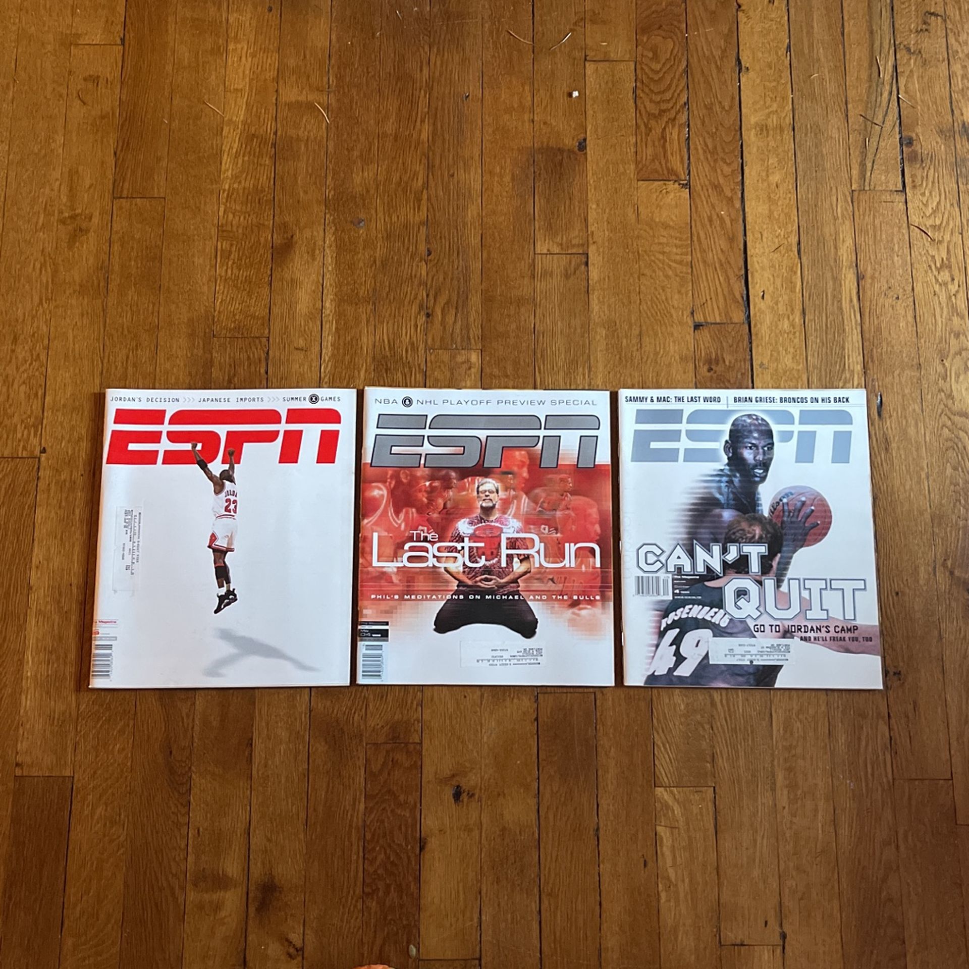 Lot of 3 - ESPN (Michael Jordan/Bulls) Magazines