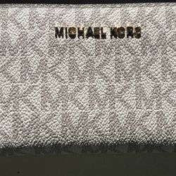 MICHAEL KORS     Small Logo and Leather Wallet