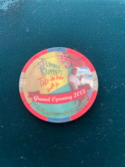 JIMMY BUFFETT $5.00 CHIP MARGARITAVILLE