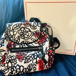 Coach Poppy Daisy Flower Backpack 
