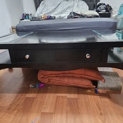 Wooden Coffee Table With Drawers 