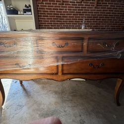 Drexel Heritage Sideboard Huntboard Cherry Wood Brown Furniture