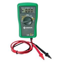 NEW Greenlee DM-25 Digital Multimeter 600V AC/DC DM-25 Auto Electrical Wall Outlet Socket Home Work Safety Trouble Shoot Continuity Ohms