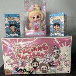 POP- MART LABUBU LOT - EXCITING MACARON SEALED CASE - LETS CHECKMATE - ONE PIECE - ALL SEALED