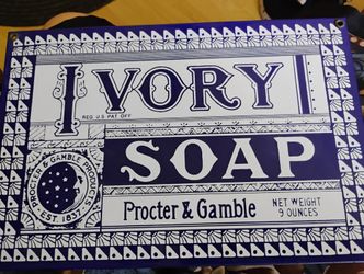 Ivory Soap Collectible Porcelain Sign
