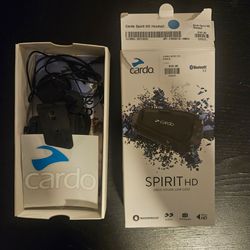 Used Cardo Spirit HD Headset (Single), Waterproof Bluetooth 5.2, Great Sound