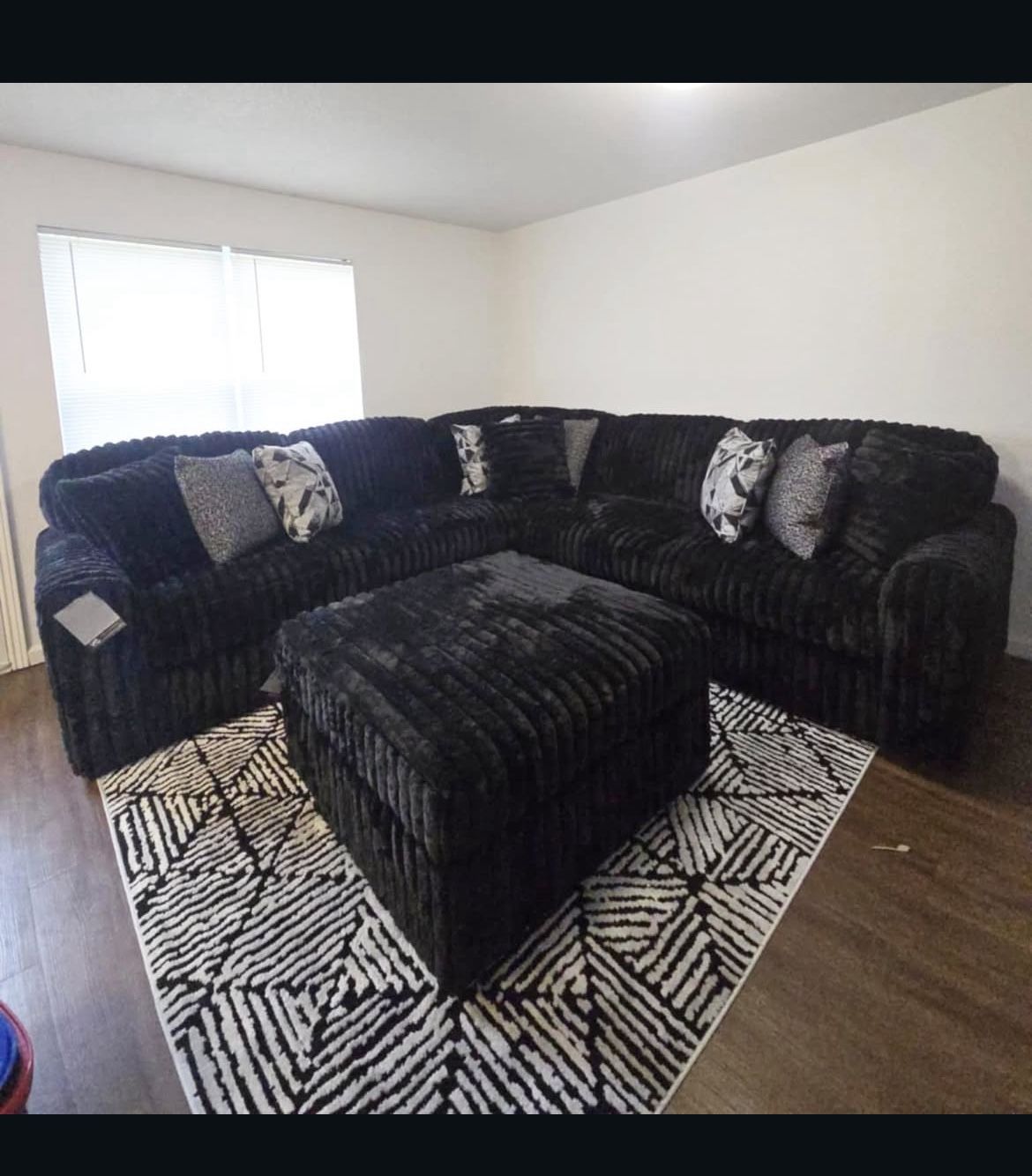 Brand New Super Plush Ashley Midnight Madness Sectional 