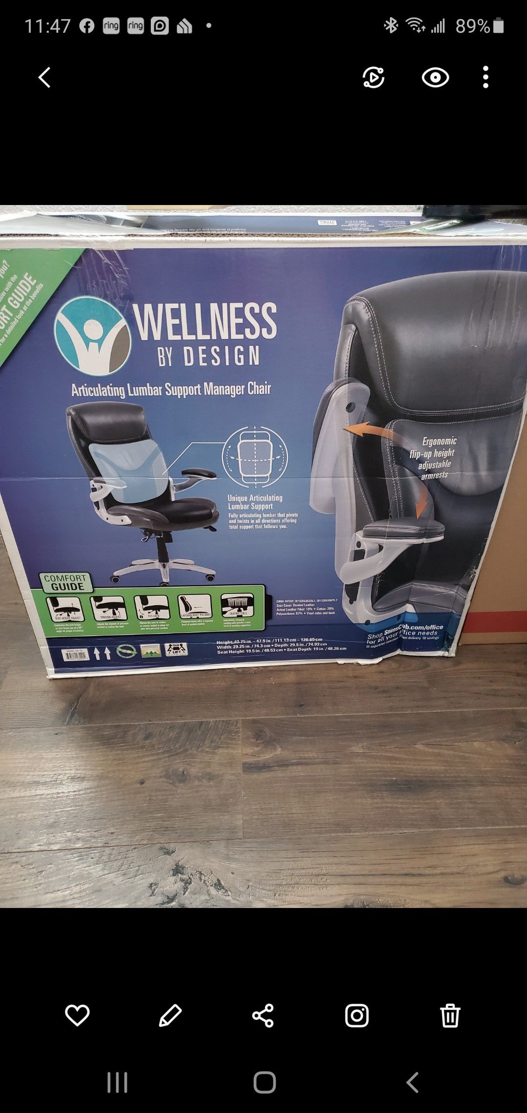 Wellness by Design Manager Chair