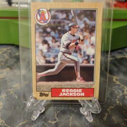 87 Topps Reggie Jackson Card Number 300