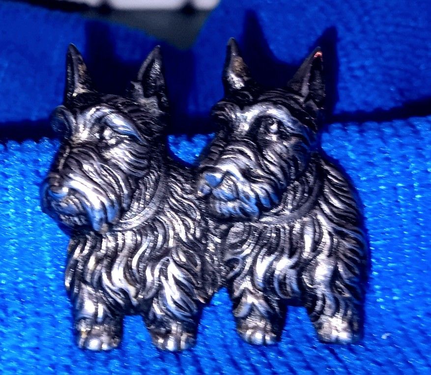 Metal Alloy Vintage Scotty Dogs Pin