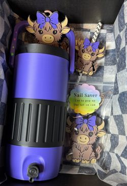 Highland Cow Skinny Can Sleeve Cooler!