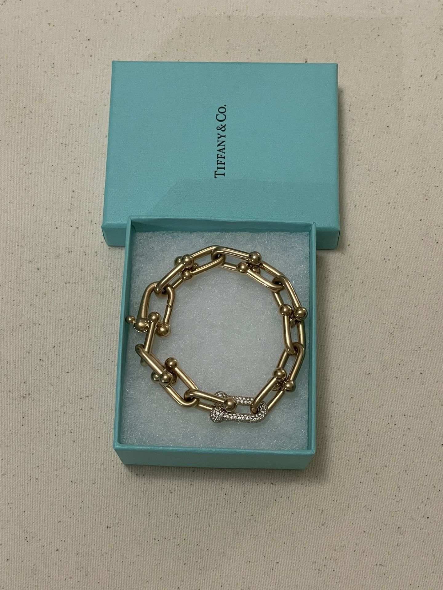 Tiffany  & CO 18K Gold With Diamonds Bracelet