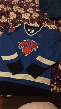 Starter knicks Hockey jersey sz M