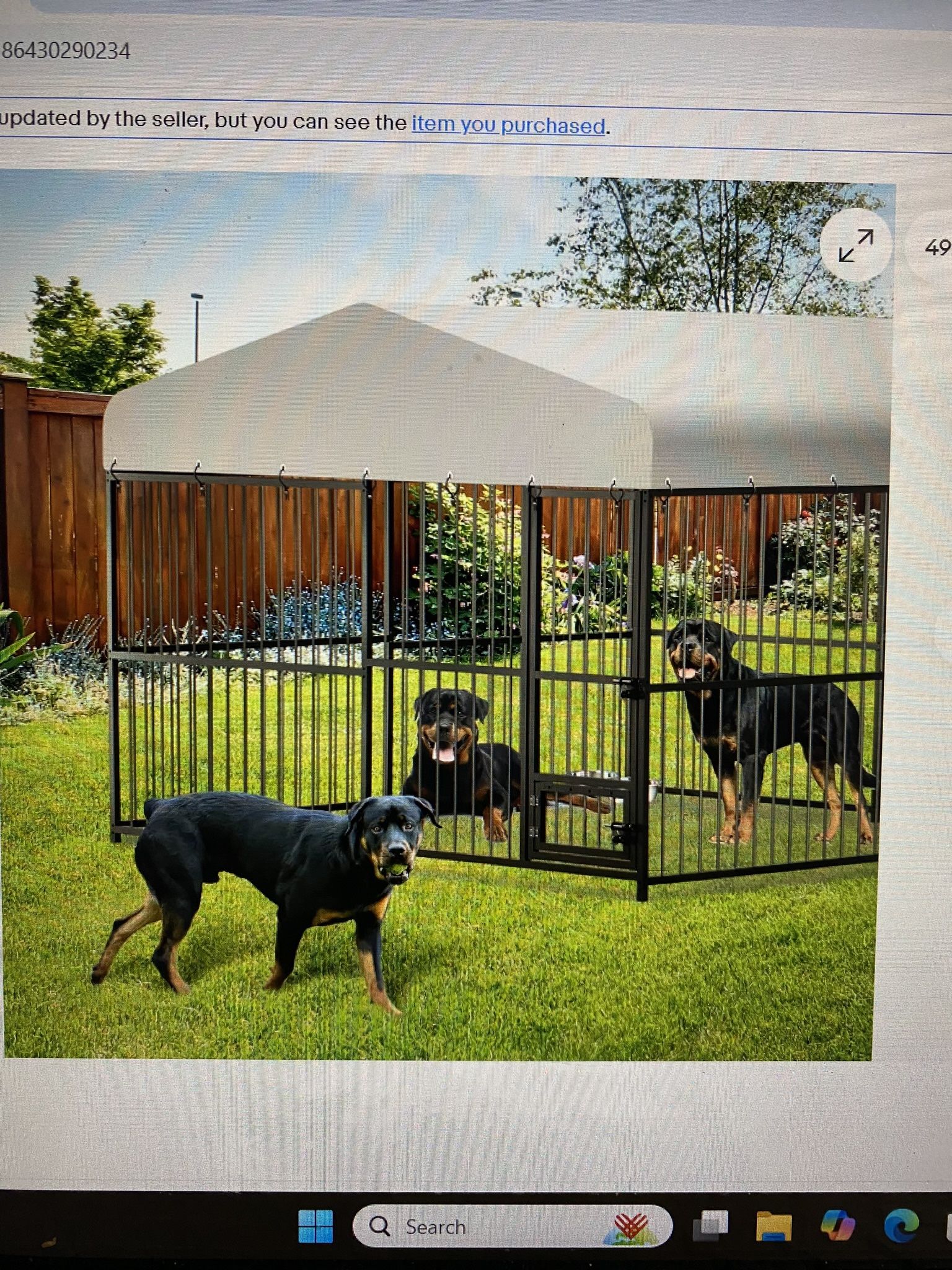 Heavy Duty Dog Kennel 10x10
