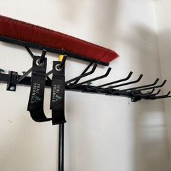 Wall Mount Garage Rack / Teal Triangle