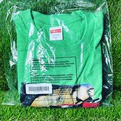Supreme Green Stack Tee Size: XL