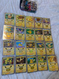Pokemon 30th anniversary pikachu rare bundle 20 card lot