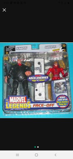 MARVEL LEGENDS FACE-OFF KINGPIN BLACK SUIT VS. DAREDEVIL ARCH-ENEMIES KINGPIN VARIANT